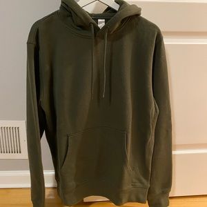 H&M basic hoodie olive